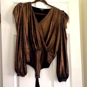 Express metallic bodysuit